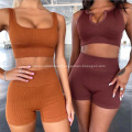 European And American Seamless Knitted Yoga Clothes